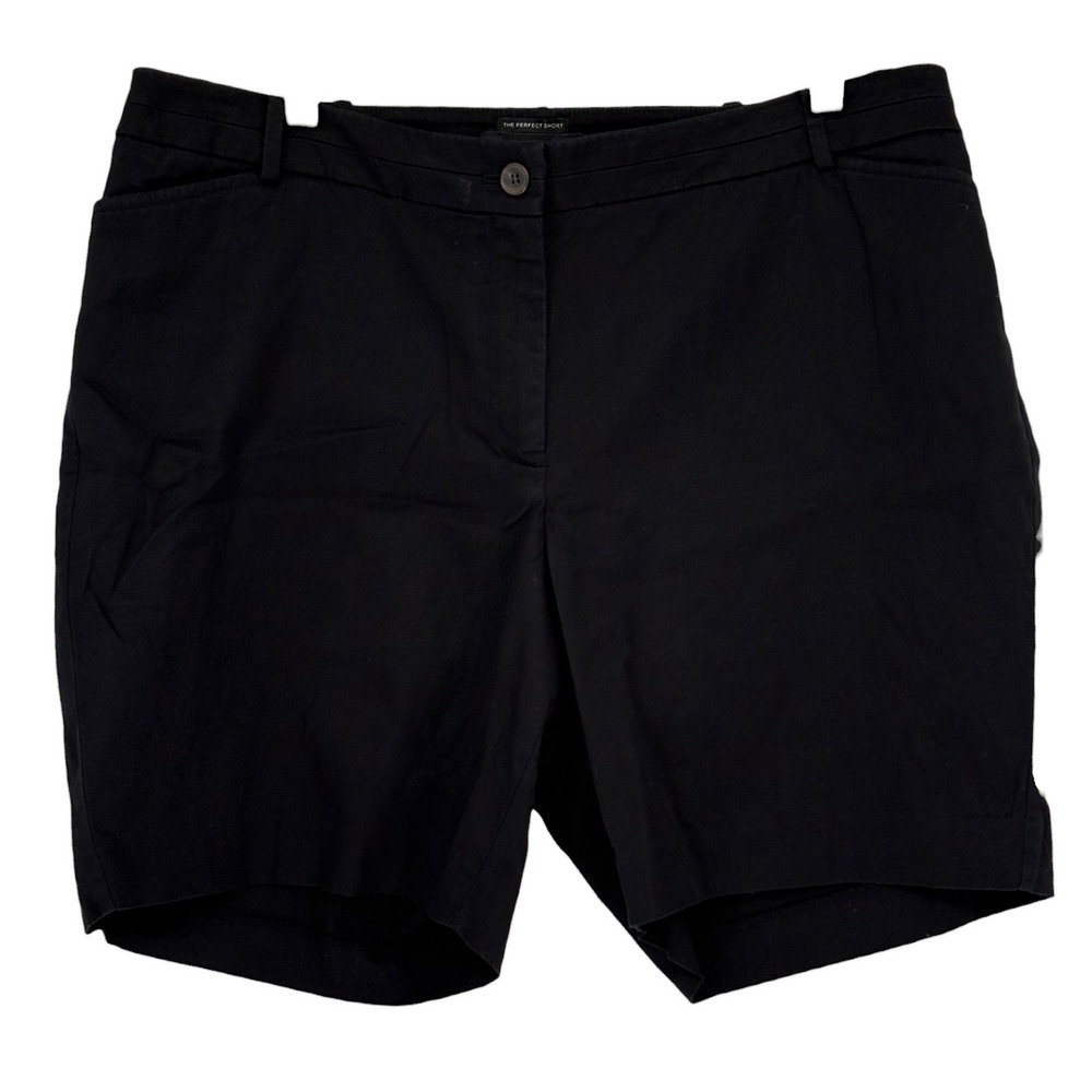 Talbots The Perfect Short Black Chino Stretch Cotton 16WP